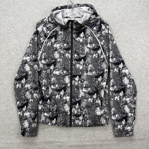 Hunter for Target Jacket Mens Small Gray Camo Hooded Performance Full Zip Up